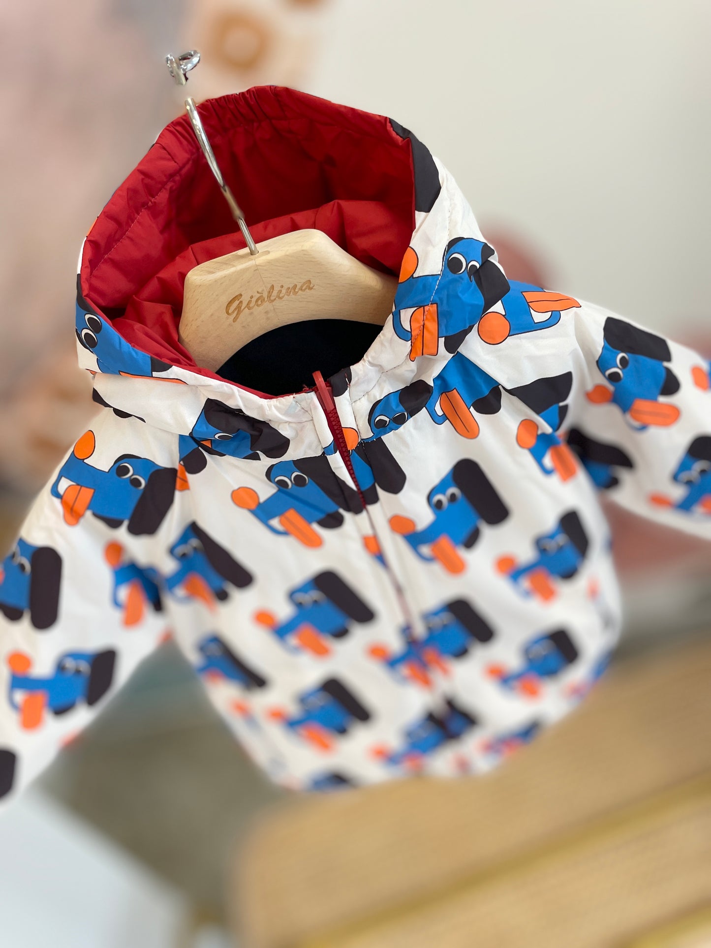 Completo cagnolini baby con giubbino reversibile