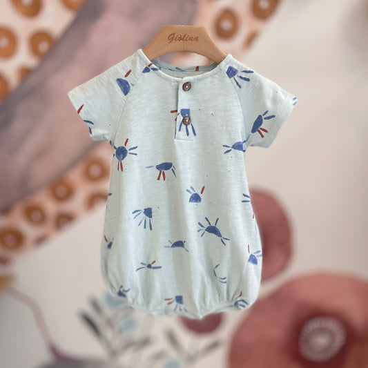 Pagliccetto in maglia con stampa sole