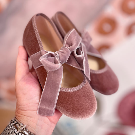 Ballerina Pisamonas rosa con fiocco