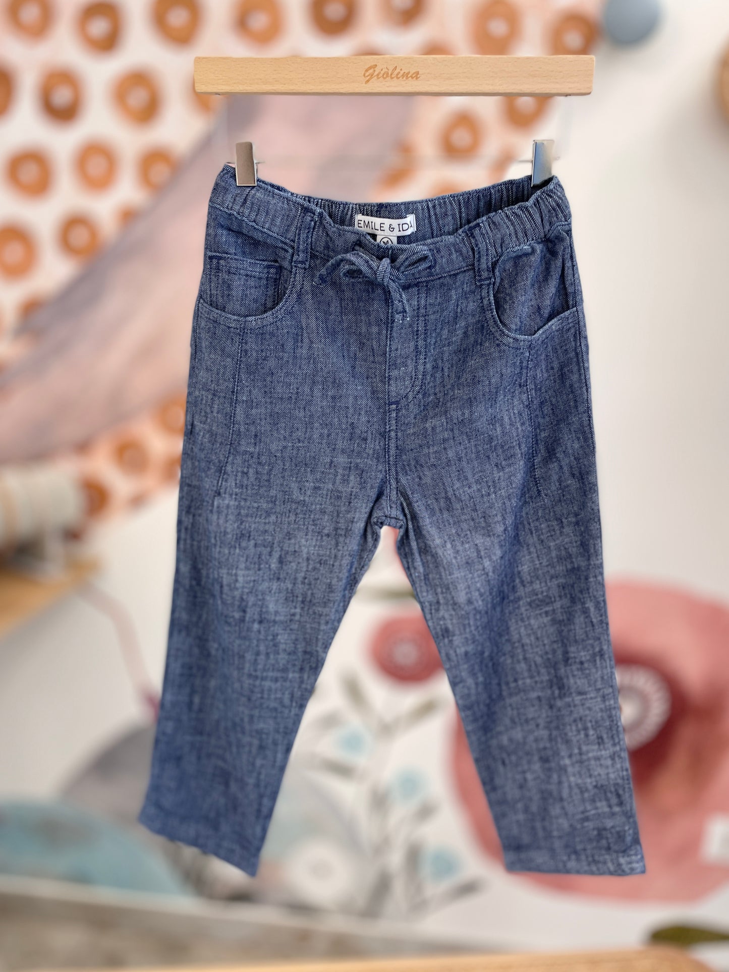 Polo spigna riga rossa con pantalone marino