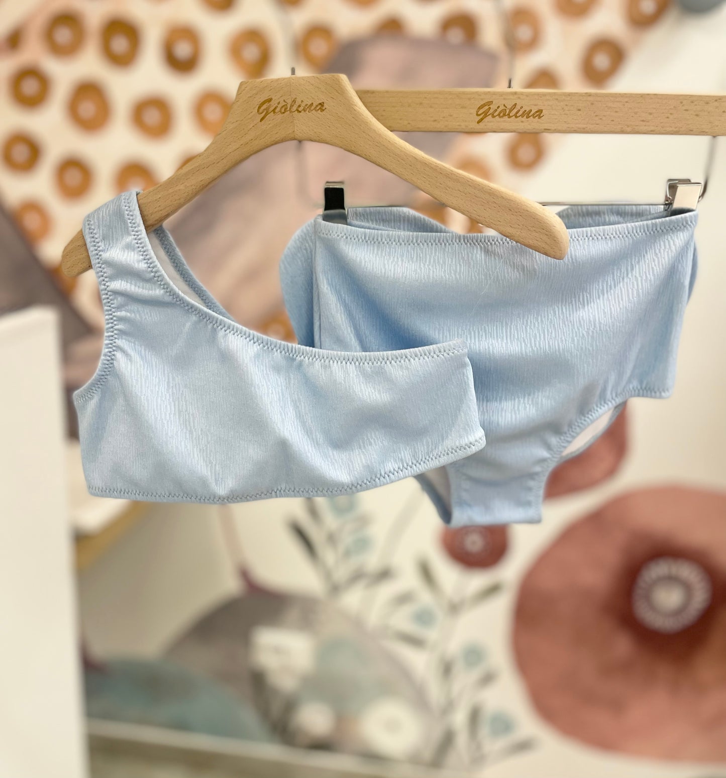 Bikini monopapalla  azzurro