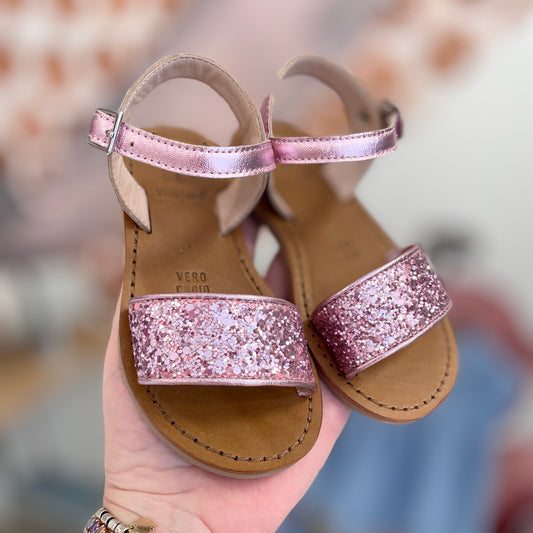 Sandalo glitter rosa