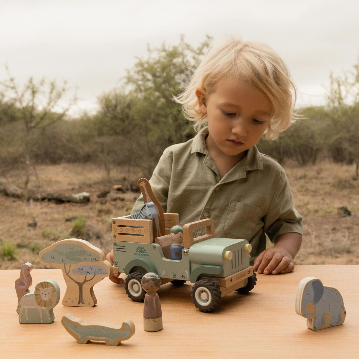 Safari car con animali
