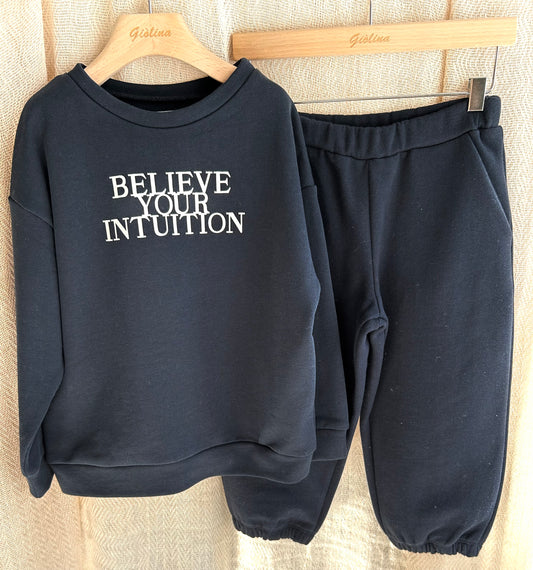 Tuta "Believe your intuition" componibile