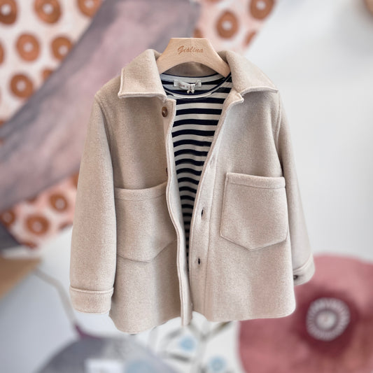 Giacca/camicia naturale in micro pile