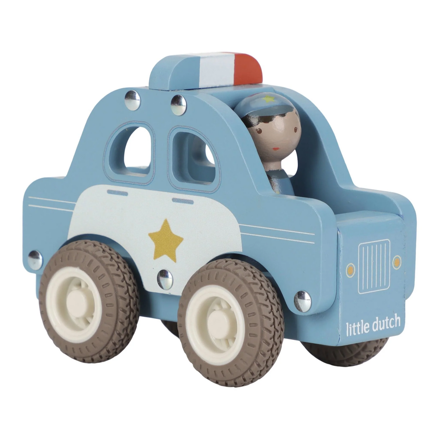 Auto della polizia in legno