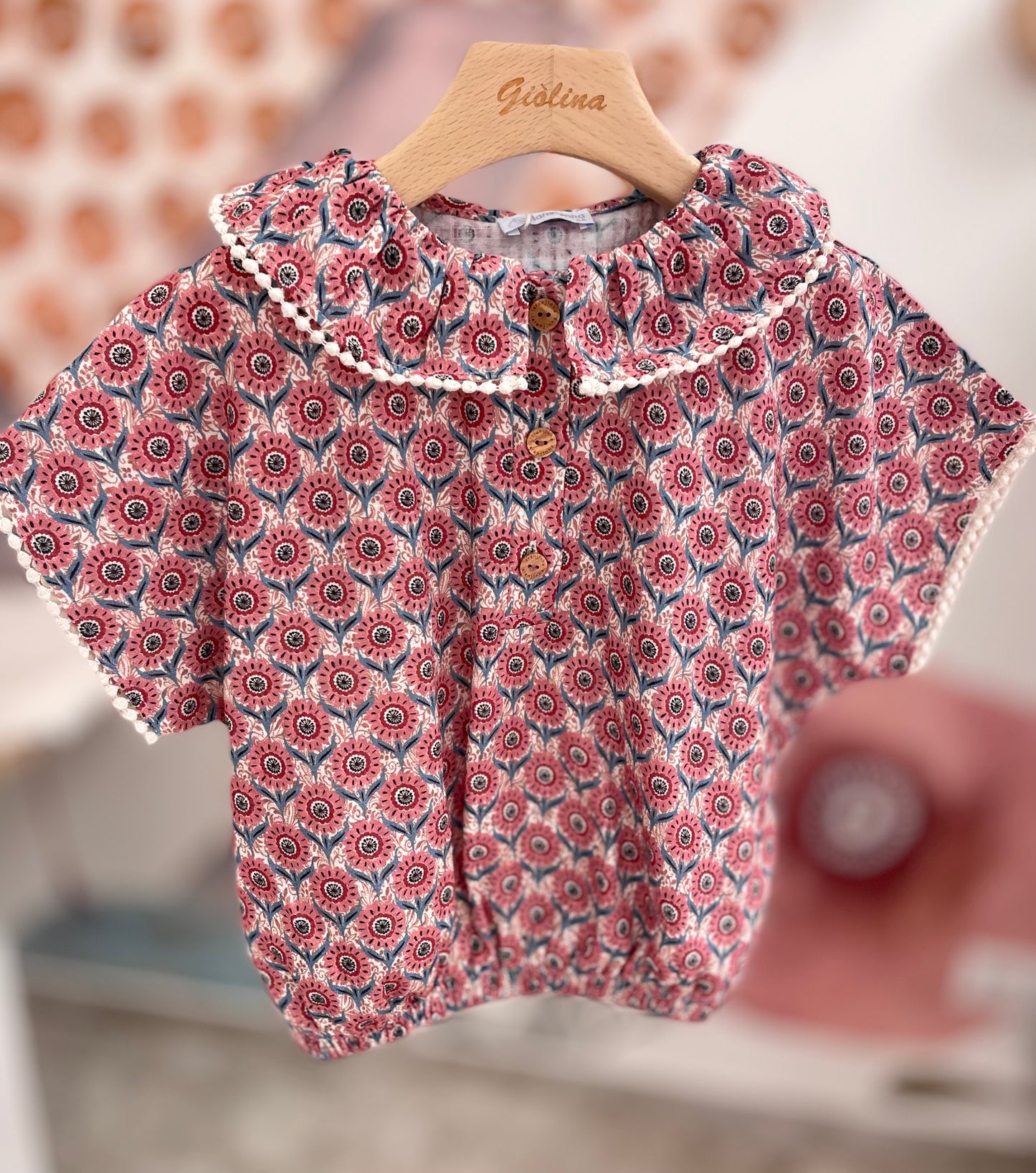 Camicia con colletto e gonna girasoli