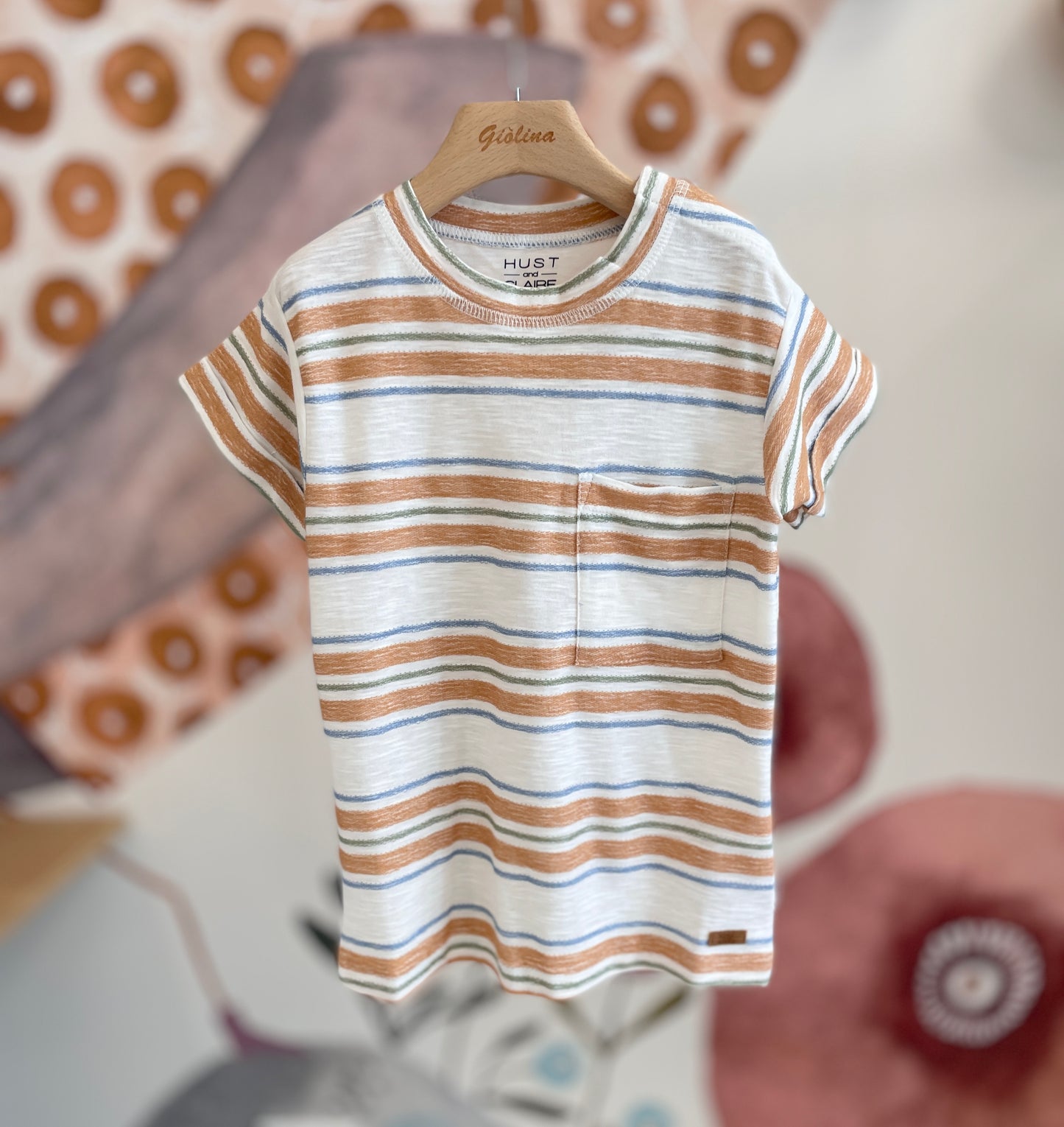 Estate t-shirt stampate con pantalone cargo verde