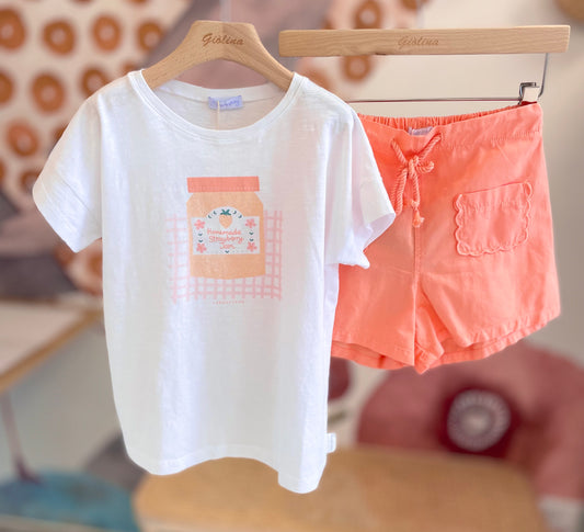 Estate T-shirt shorts e maglia righe