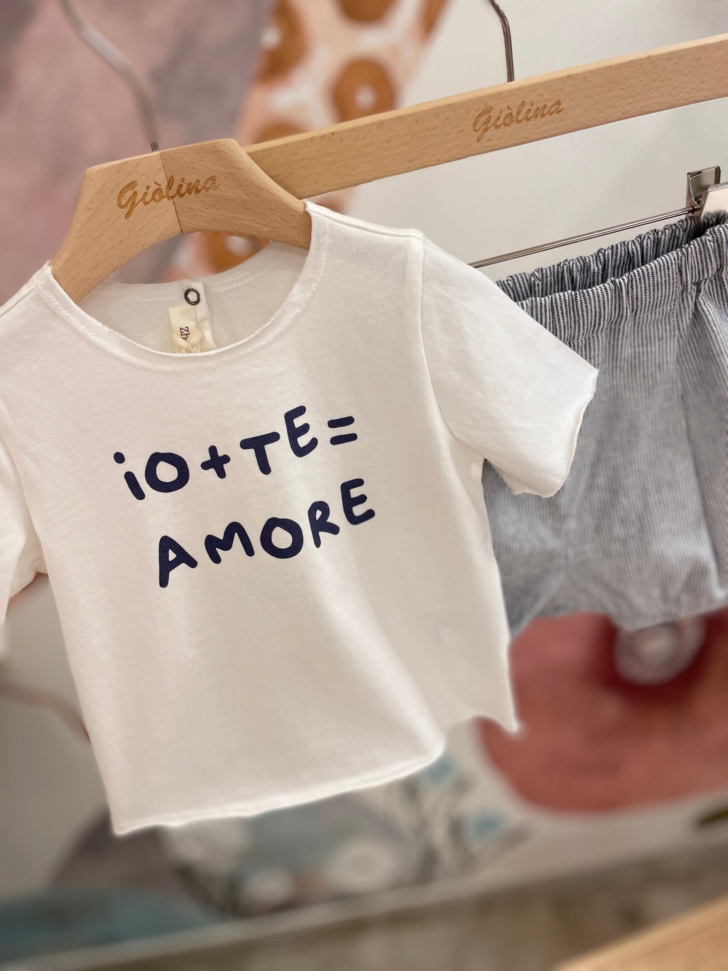 Completo baby boy  “ io + te = amore “