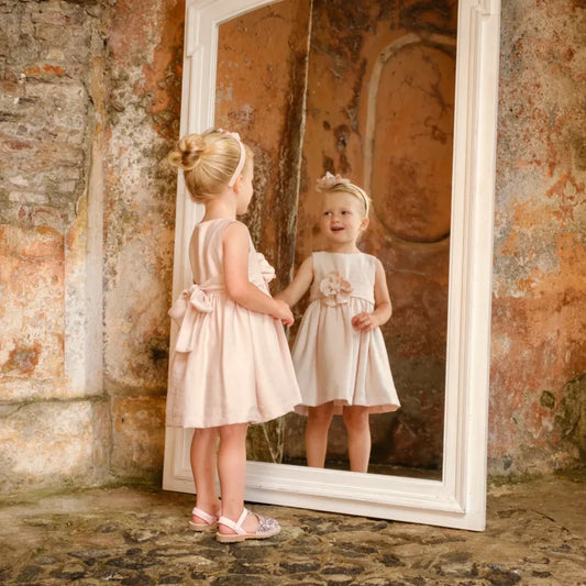 Abito in viscosa rosa