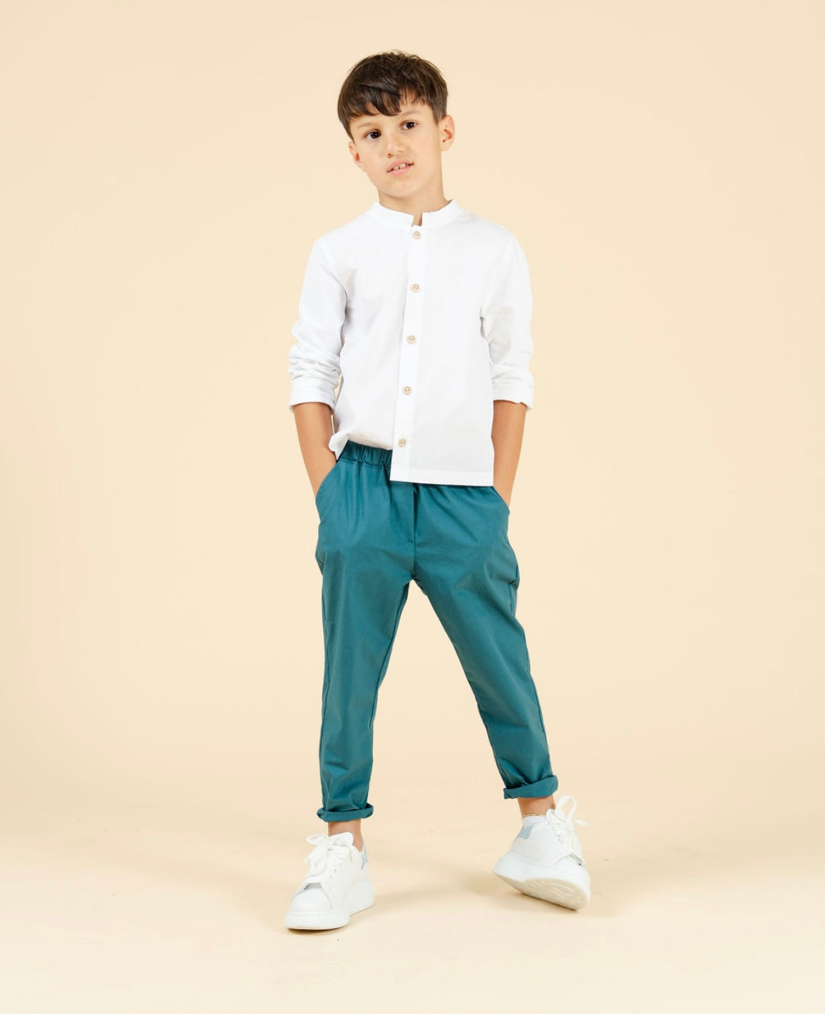 Camicia con pantalone in tela