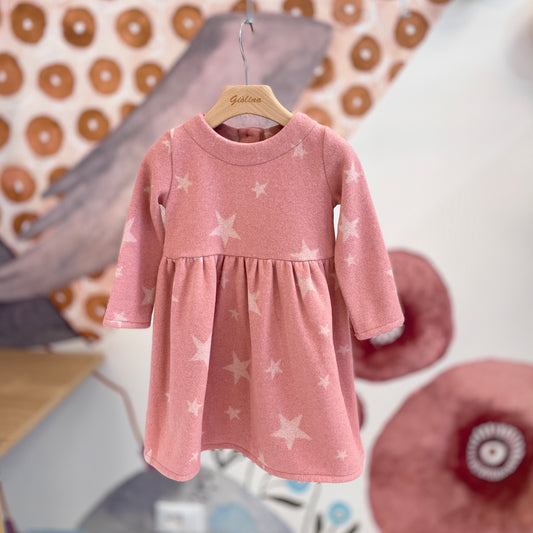 Abito stelline baby rosa