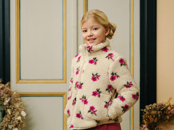 Mix&machy orsetto con stampa fiori , pullover ,bermuda e gaucho  in velluto rubino e maglia ricamo