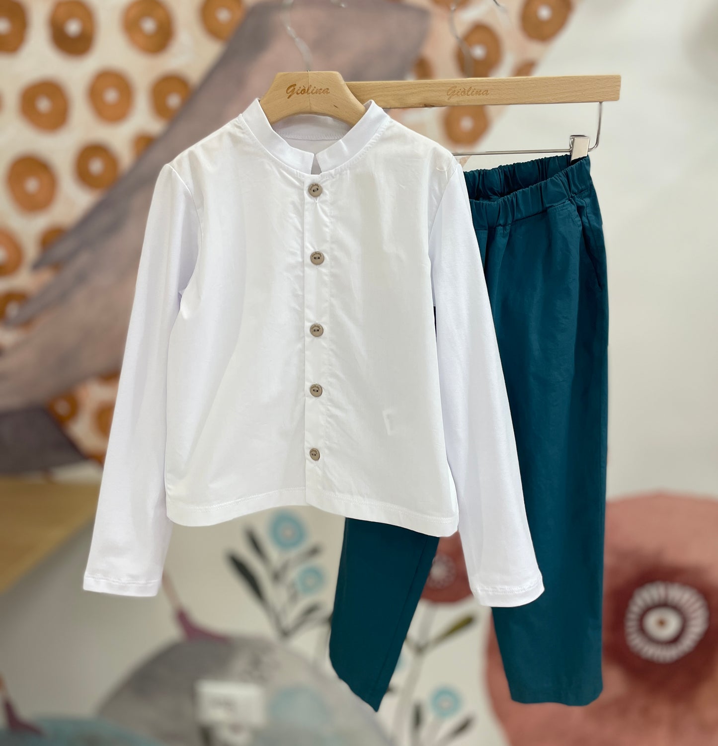 Camicia con pantalone in tela