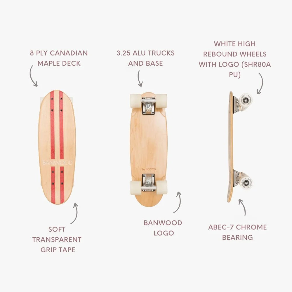 Skateboard rosso