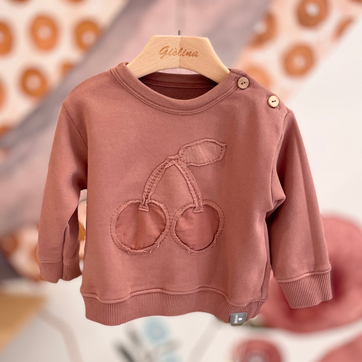 Felpine  girocollo con stampa frutta