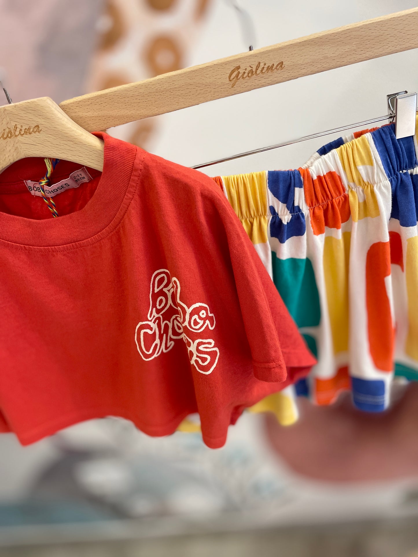 T-shirt crop e gonna fantasia Bobo