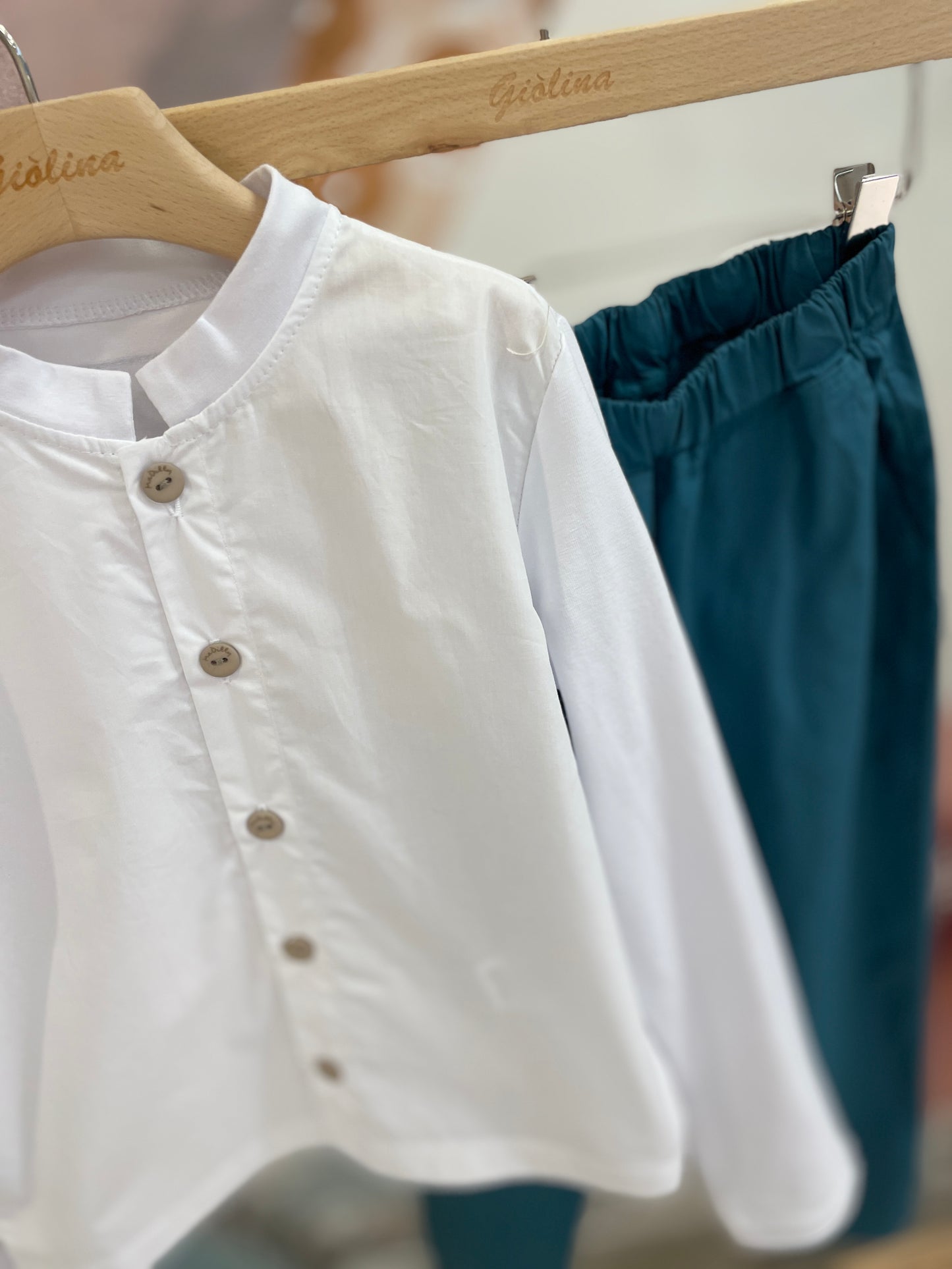 Camicia con pantalone in tela