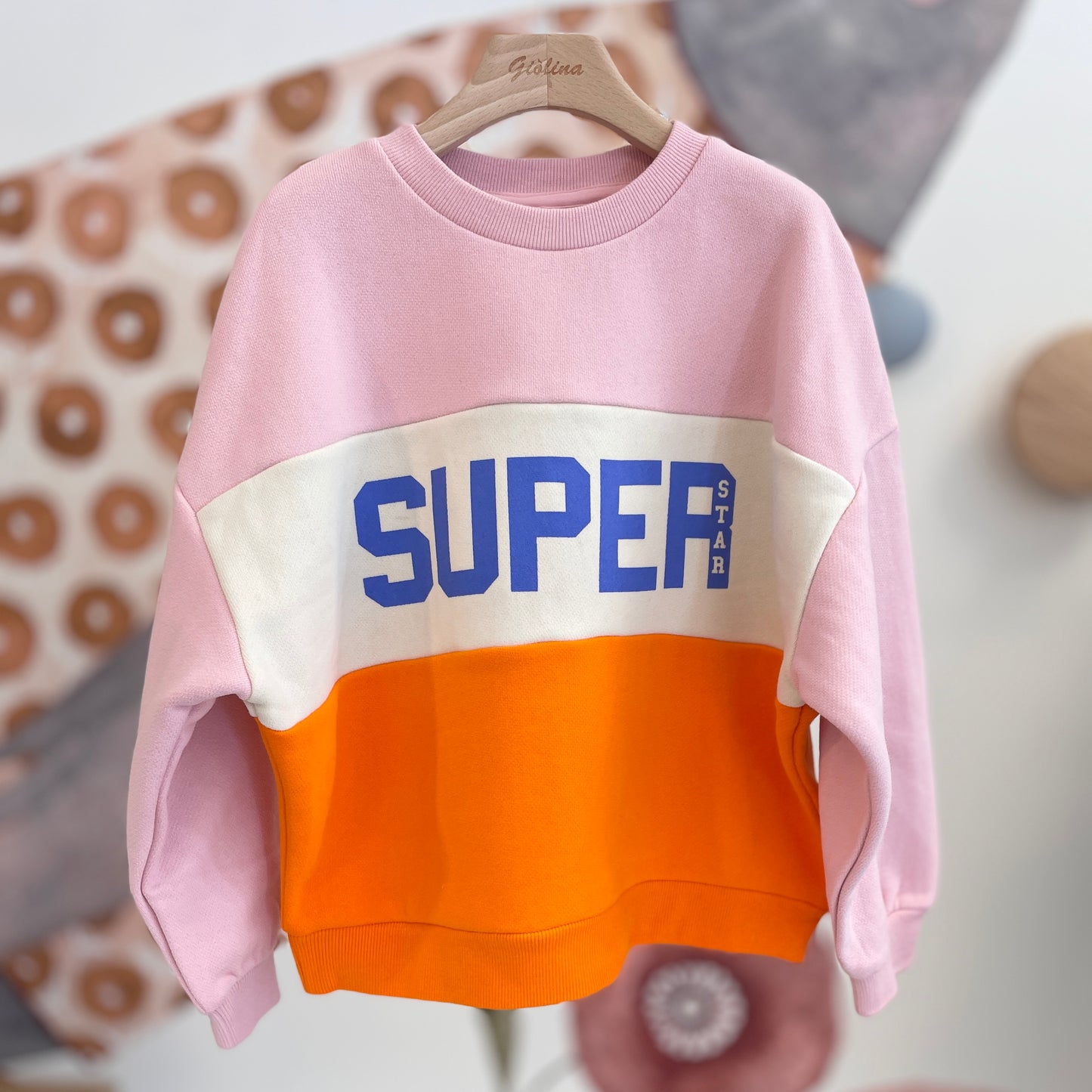 Felpa “ super “ con pantalone bluette