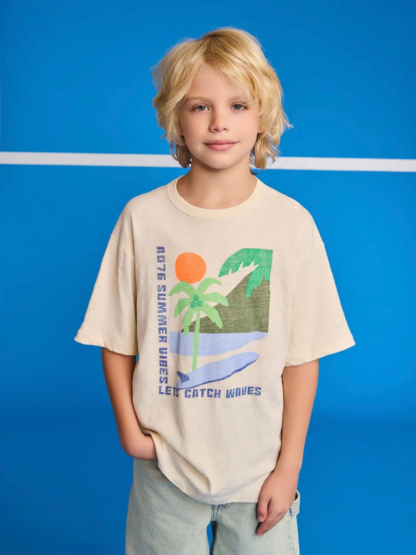 T-shirt in felpa con taschino logato bermuda e t-shirt