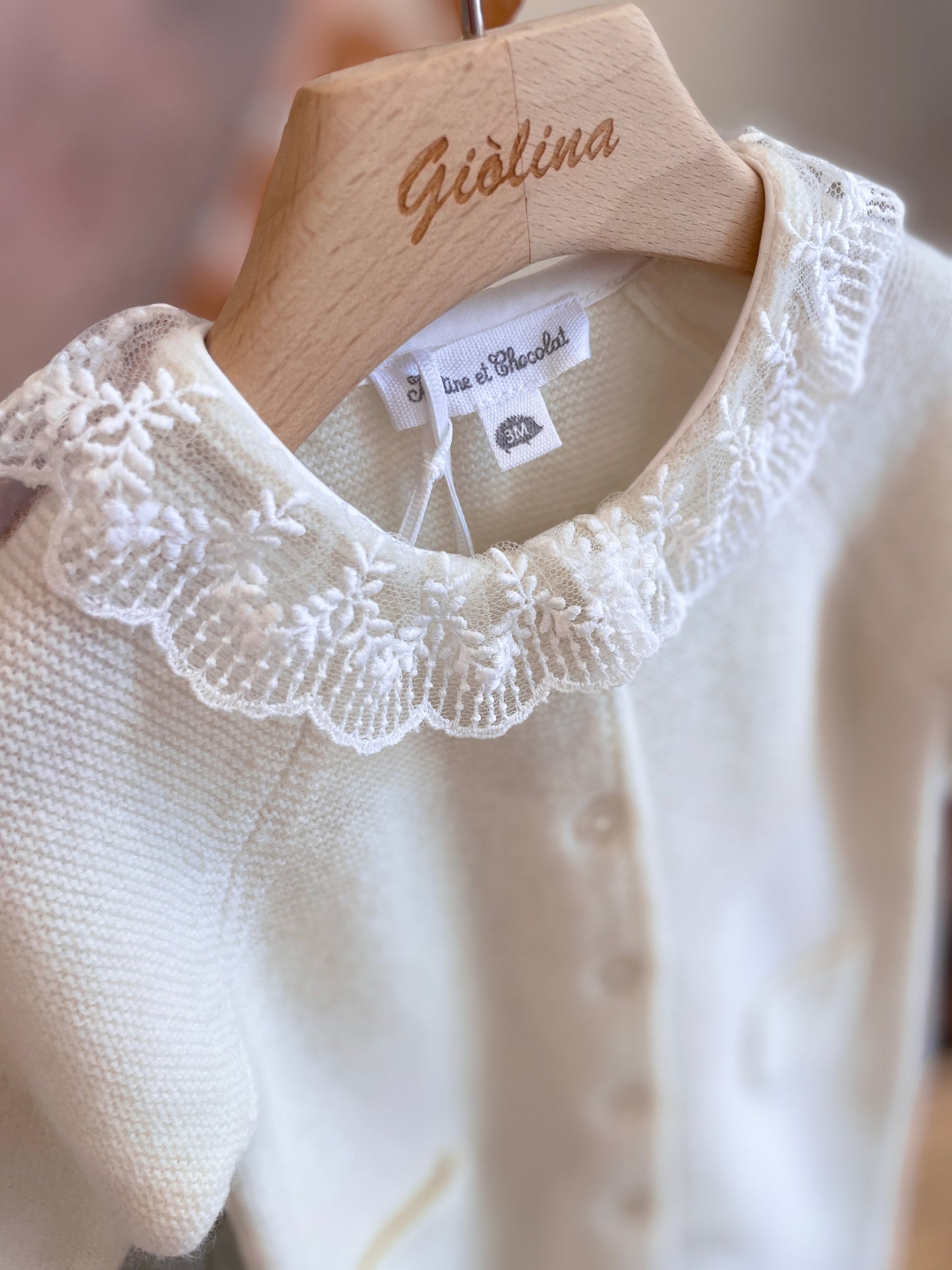 Tutina panna con colletto