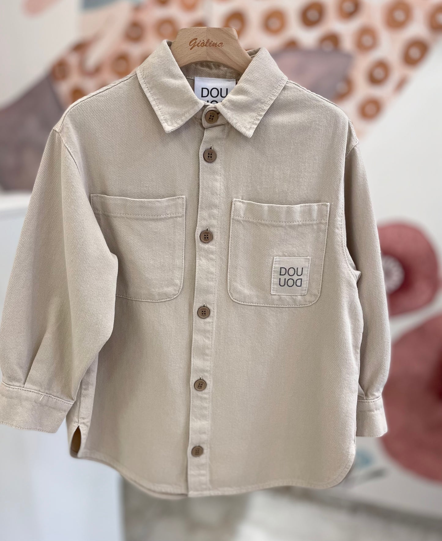 T-shirt rigata m/l con bermuda tasconato e giacca a camicia