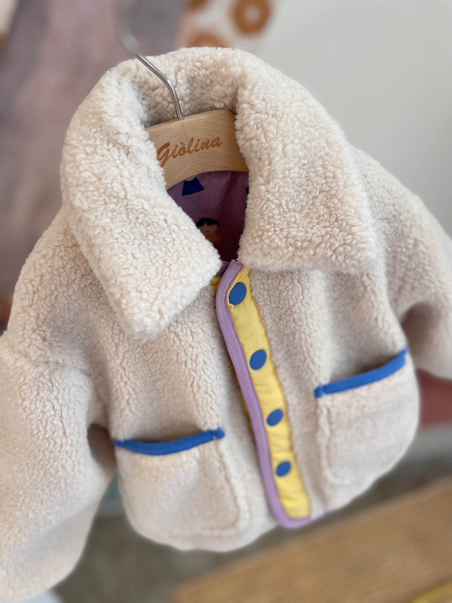 Tuta lilla con giubbino reversibile baby