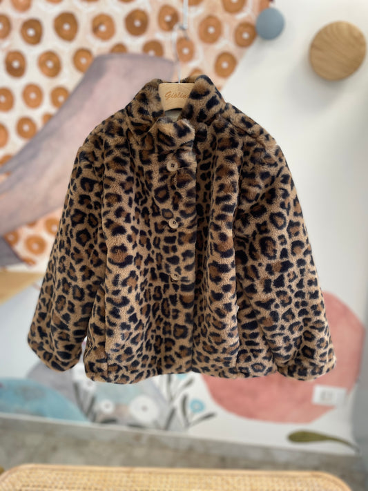 Pelliccia animalier cioccolato.