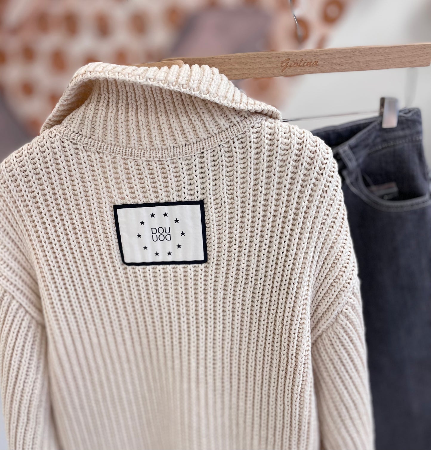 Cardigan doppio petto Denim
