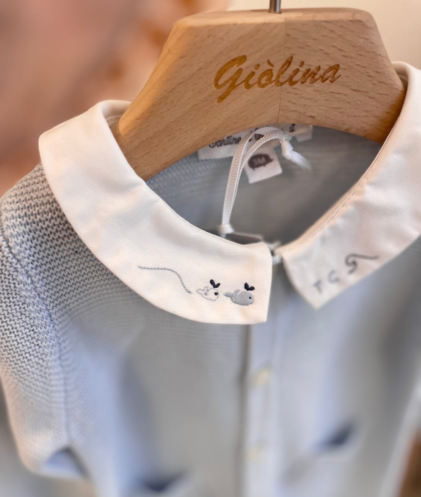Tutine in filo di cotone con colletto