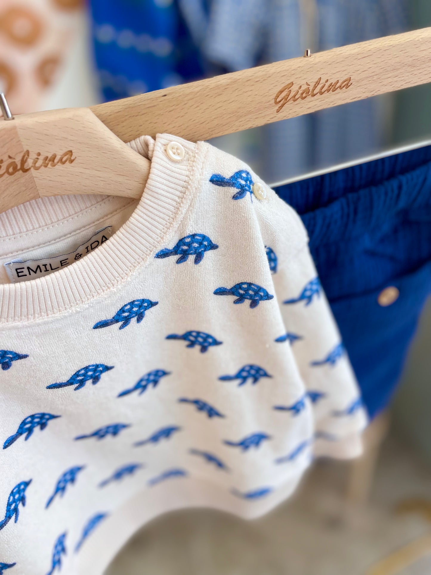 Completo baby felpa t-Shirt tartarughe