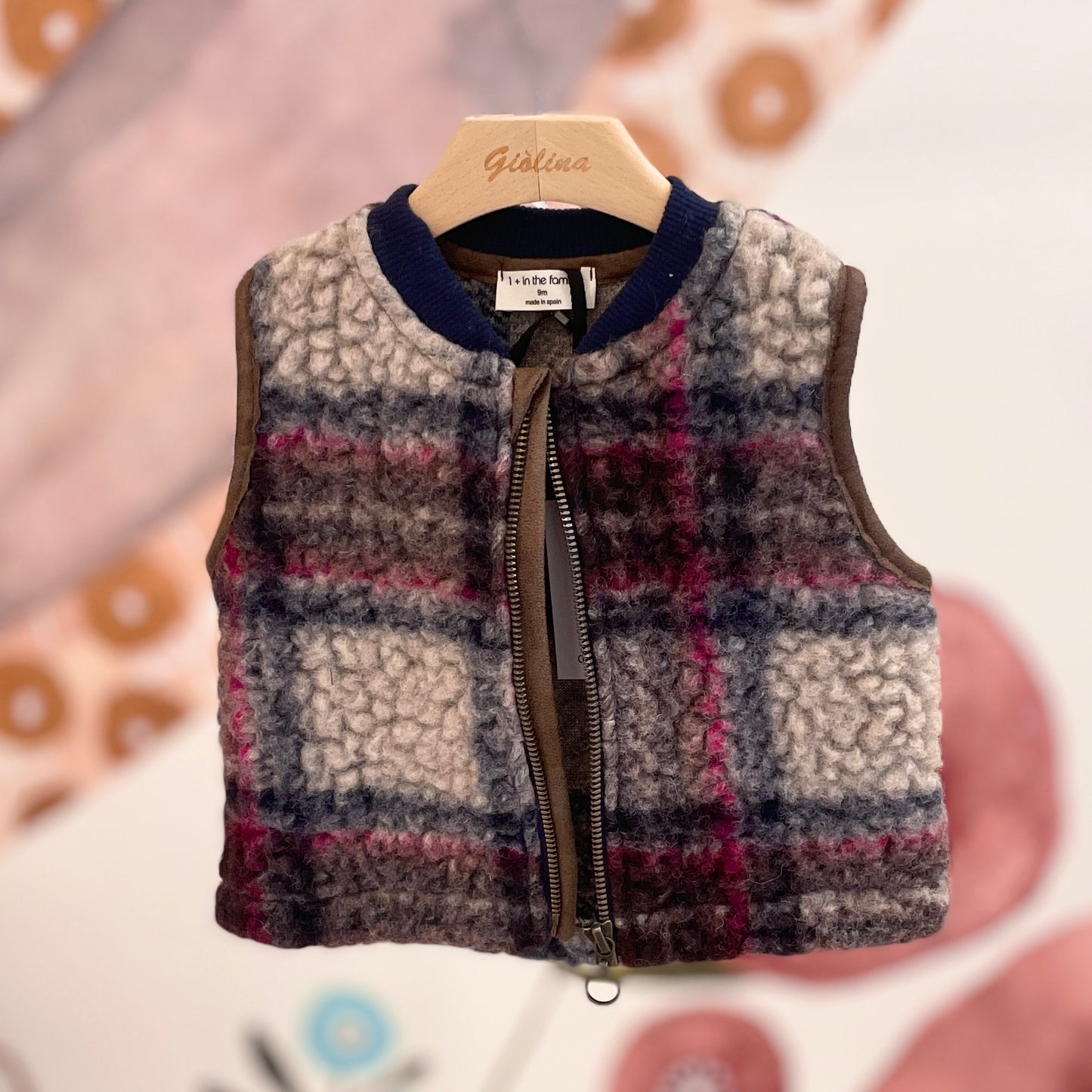Giubbino e gilet teddy scozzese
