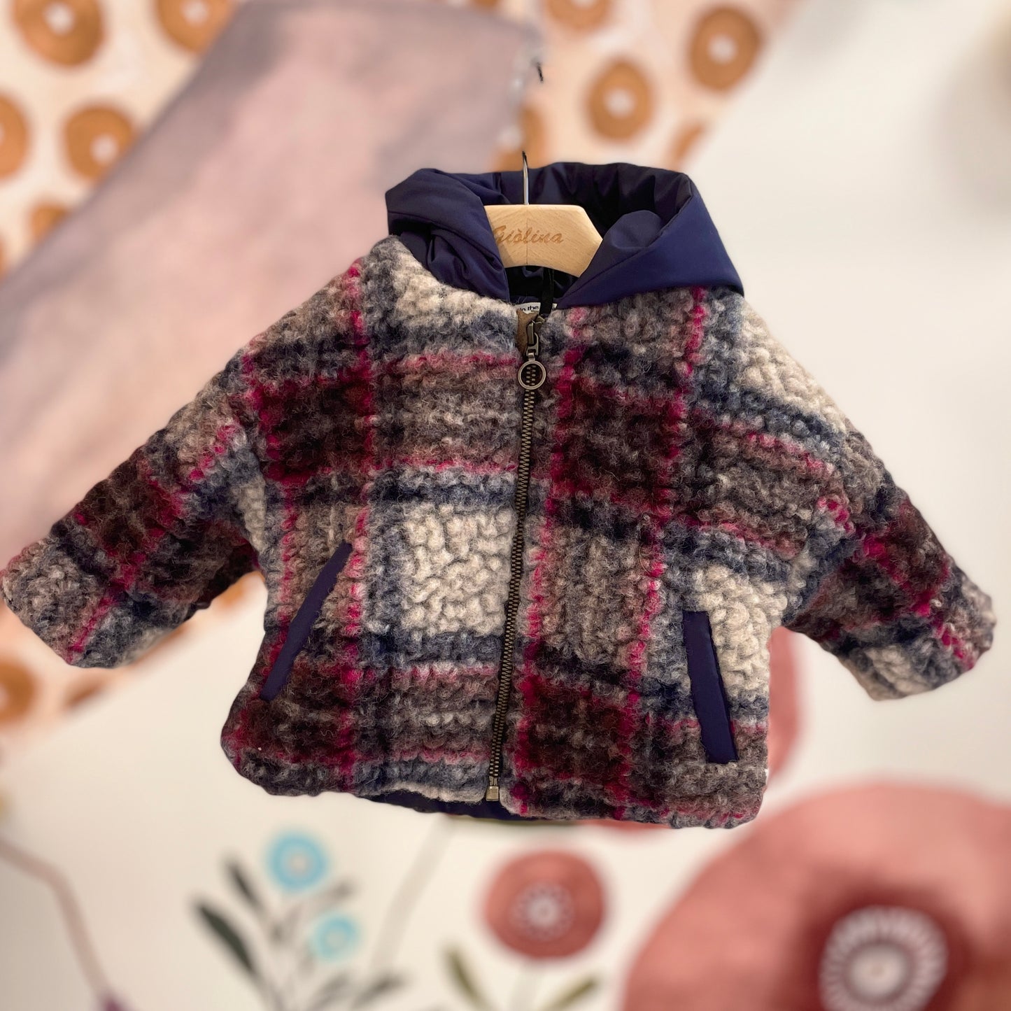 Giubbino e gilet teddy scozzese