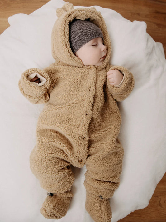 Tuta outdoor teddy beige